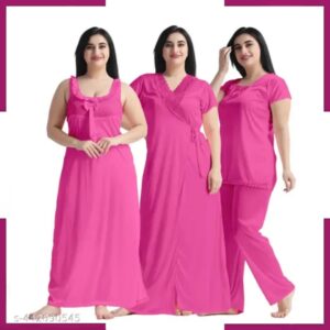 4 Part New Model Night Dress Mistry